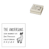 アルパクールカカスタムファミリー名&差出人住所 ラバースタンプ (押印)