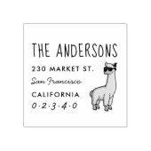 アルパクールカカスタムファミリー名&差出人住所 ラバースタンプ (インプリント)