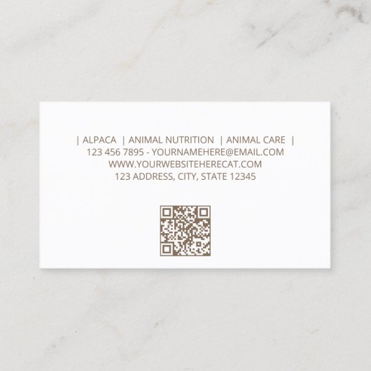 アルパシンプルカ 名刺 (裏面)