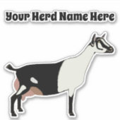 アルパパーソナライズされたイン乳製品 シール (正面)