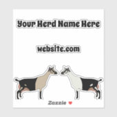 アルパパーソナライズされたイン乳製品 シール (シート)