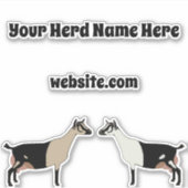 アルパパーソナライズされたイン乳製品 シール (正面)