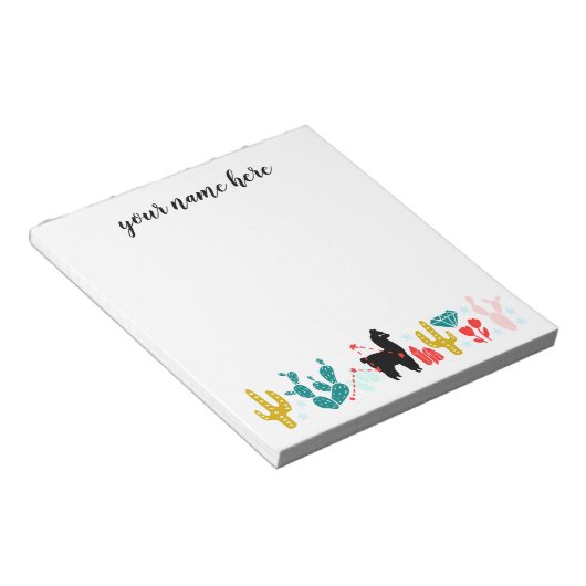 アルパパーソナライズされたカのメモ帳 ノートパッド (アングル)