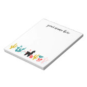 アルパパーソナライズされたカのメモ帳 ノートパッド (回転)