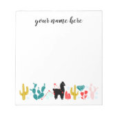 アルパパーソナライズされたカのメモ帳 ノートパッド (正面)