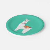 アルパファンキーカラマのかわいい動物 ペーパープレート (アングル)