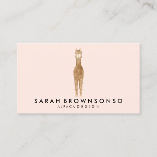 アルパミニマルカピンクラマ 名刺 (正面)