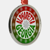 アルパレッタジョージアレッドグリーンオーナメント メタルオーナメント (右)