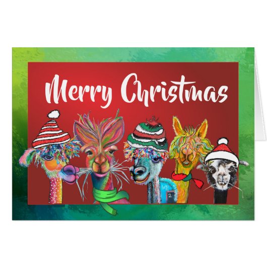 アルパ予測できなカスメリークリスマスカード19-4 (正面横)