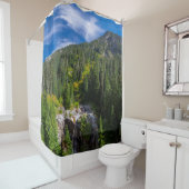 アルパ威厳のあるイン滝の風景 シャワーカーテン (インサイチュ)