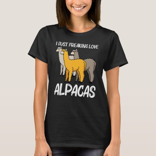 アルパ男性へカ女性カメリッド哺乳動物動物5 Tシャツ (正面)
