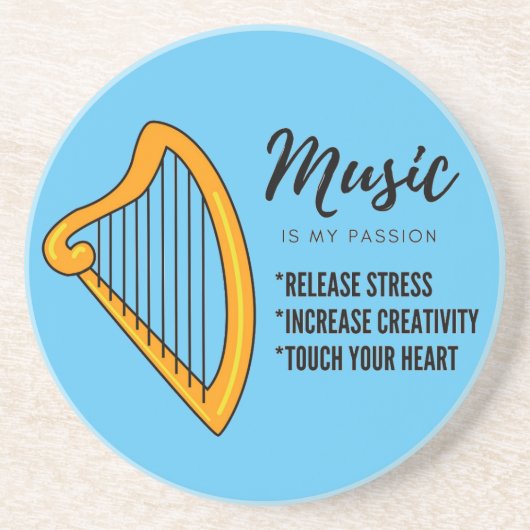 アルパ、ミュージックラバー買い物袋ラゲッジハンドルラップ コースター (正面)