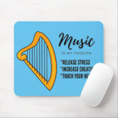 アルパ、ミュージックラバー買い物袋ラゲッジハンドルラップ マウスパッド (マウス)