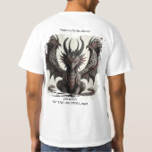 アルヒペラゴの影の竜Tシャツ Tシャツ (裏面)
