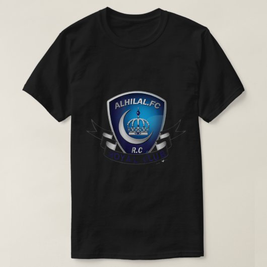 アルヒラルサッカーサッカーサウジチームファンアルヒラルT- Tシャツ (デザイン正面)