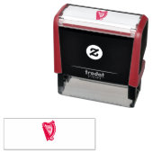 アルビオンハープレッドゴムスタンパー セルフインキングスタンプ (インサイチュ)