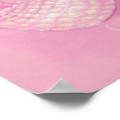 アルビノアリゲーターエンジェルビッグアイローブローアートプリント ポスター (角)