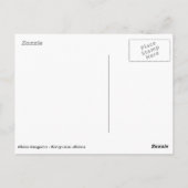 アルビノカンガルーとその小さな ポストカード (裏面)