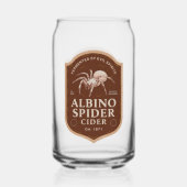 アルビノスパイダーハローウィンパーティヴィンテージ ガラス缶 (裏面)