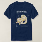 アルビノPython解剖学 Tシャツ (デザイン正面)
