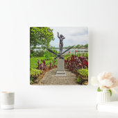 アルビンポラセク彫刻庭園ウィンターパークFL スクエア壁時計 (ホーム)