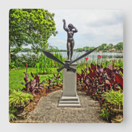 アルビンポラセク彫刻庭園ウィンターパークFL スクエア壁時計