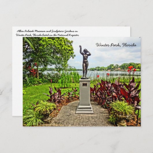 アルビンポラセク彫刻庭園ウィンターパークFL ポストカード (正面/裏面)