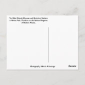 アルビンポラセック美術館&ガーデンズウィンターパークFL ポストカード (裏面)