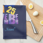 アルビン25ふりがなアルファベット キッチンタオル (四つ折り)