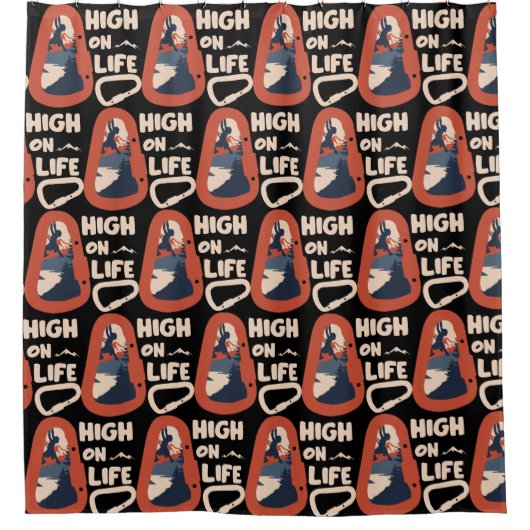 アルピニズムが人生で高く登ること シャワーカーテン (正面)