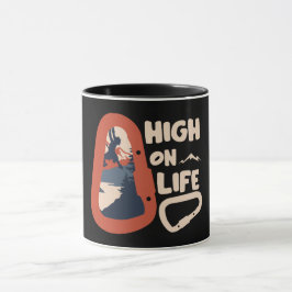 アルピニズムが人生で高く登ること マグカップ