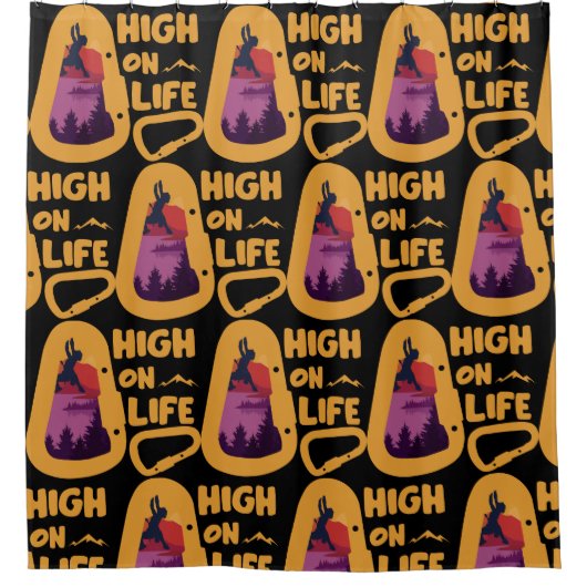 アルピニズム登山 シャワーカーテン (正面)