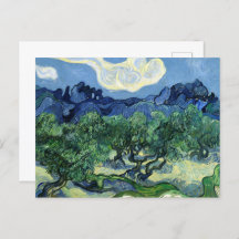 アルピルを背景にしたオリーブの木