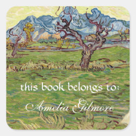 アルピルズ・ヴィンセント・ヴァン・ゴッホ付近の野原 スクエアシール