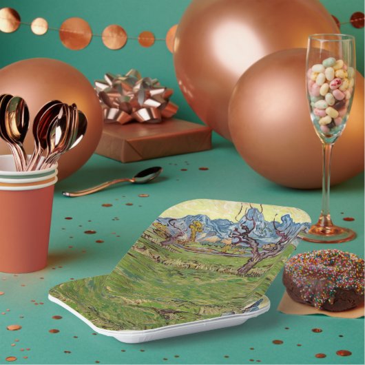 アルピルズ・ヴィンセント・ヴァン・ゴッホ付近の野原 ペーパープレート (複数)