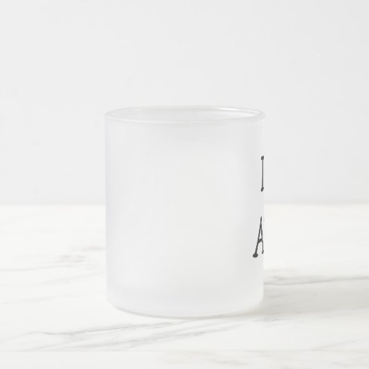 アルファが大好き フロストグラスマグカップ (中央)