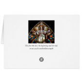 アルファとオメガのステンドグラス・カード (裏面横)