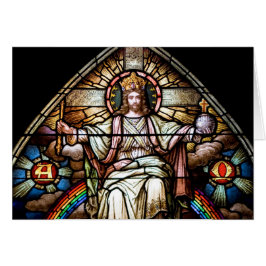 アルファとオメガのステンドグラス・カード