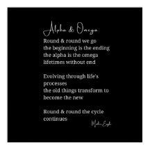 アルファとオメガ詩の詩のウォールアートの瞬間