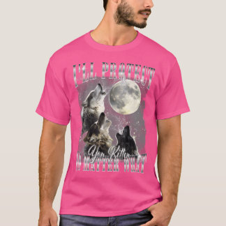 アルファウルフ保護君が子猫おもしろい Tシャツ
