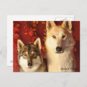 アルファウルフ秋ポストカード ポストカード (正面/裏面)