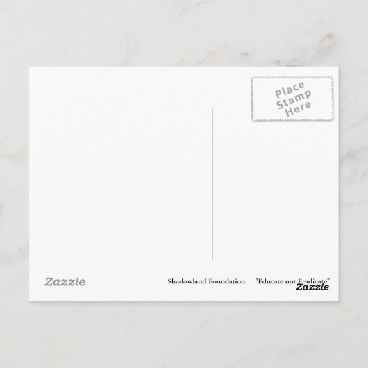 アルファウルフ秋ポストカード ポストカード (裏面)