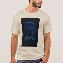 アルファウルフTシャツ | 未来の宇宙アニマルアート