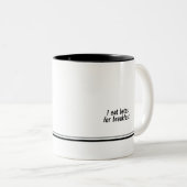 アルファウーマン!!朝食食べコフマグのためのベタ ツートーンマグカップ (正面右)