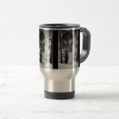 アルファオスの灰色の木材オオカミ野生動物ギフトマグ トラベルマグ (正面右)