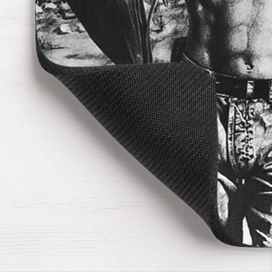 アルファオス男らしファインアートカウボクールイ マウスパッド (コーナー)