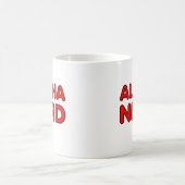 アルファオタク面白いマグカップ コーヒーマグカップ (中央)