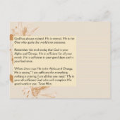 アルファオメガ |神の敬虔な聖書の名前 ポストカード (裏面)