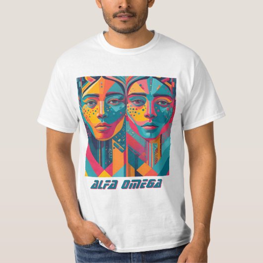 "アルファオメガ" Tシャツ (正面)