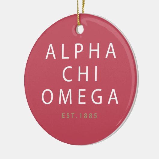 アルファキーオメガ|米国東部標準時刻。 1885年 セラミックオーナメント (左)